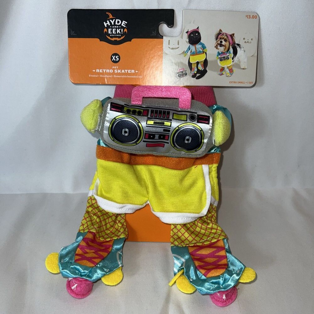 Retro Skater Pet Costume Hyde and‎ Eek XSmall XS Cute New Dog Cat Halloween